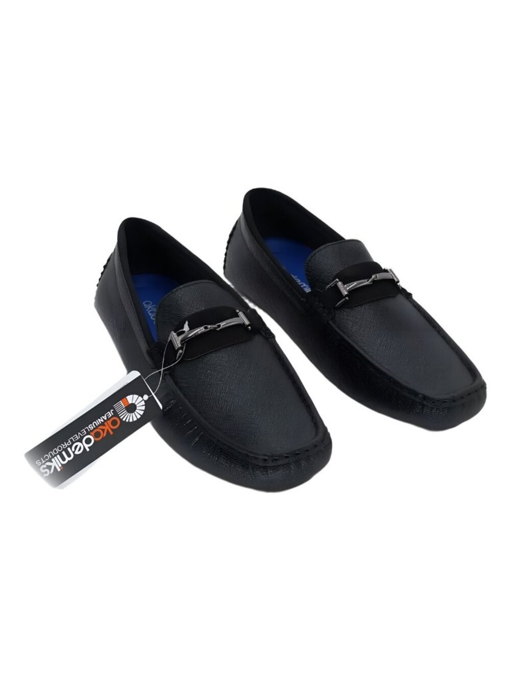 Akademiks Mens’s Dover Driving Shoe Black Size US 9 EU 42